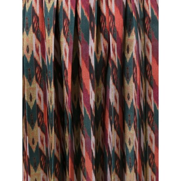 Isabel Marant Etoile Pleated Skirt Size S Womens Hanoi Ikat Print - Picture 3 of 14